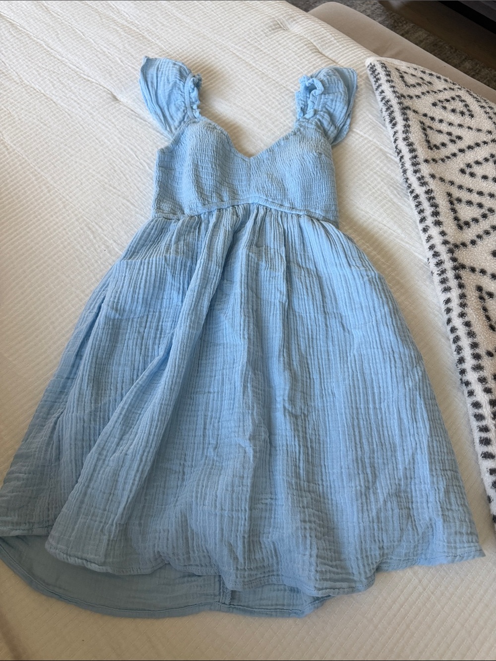 Hollister Sky Blue Ruffle Strap Girls' Dress